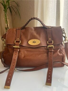 MULBERRY IN SOFT BUFFALO OAK LEATHER ALEXA